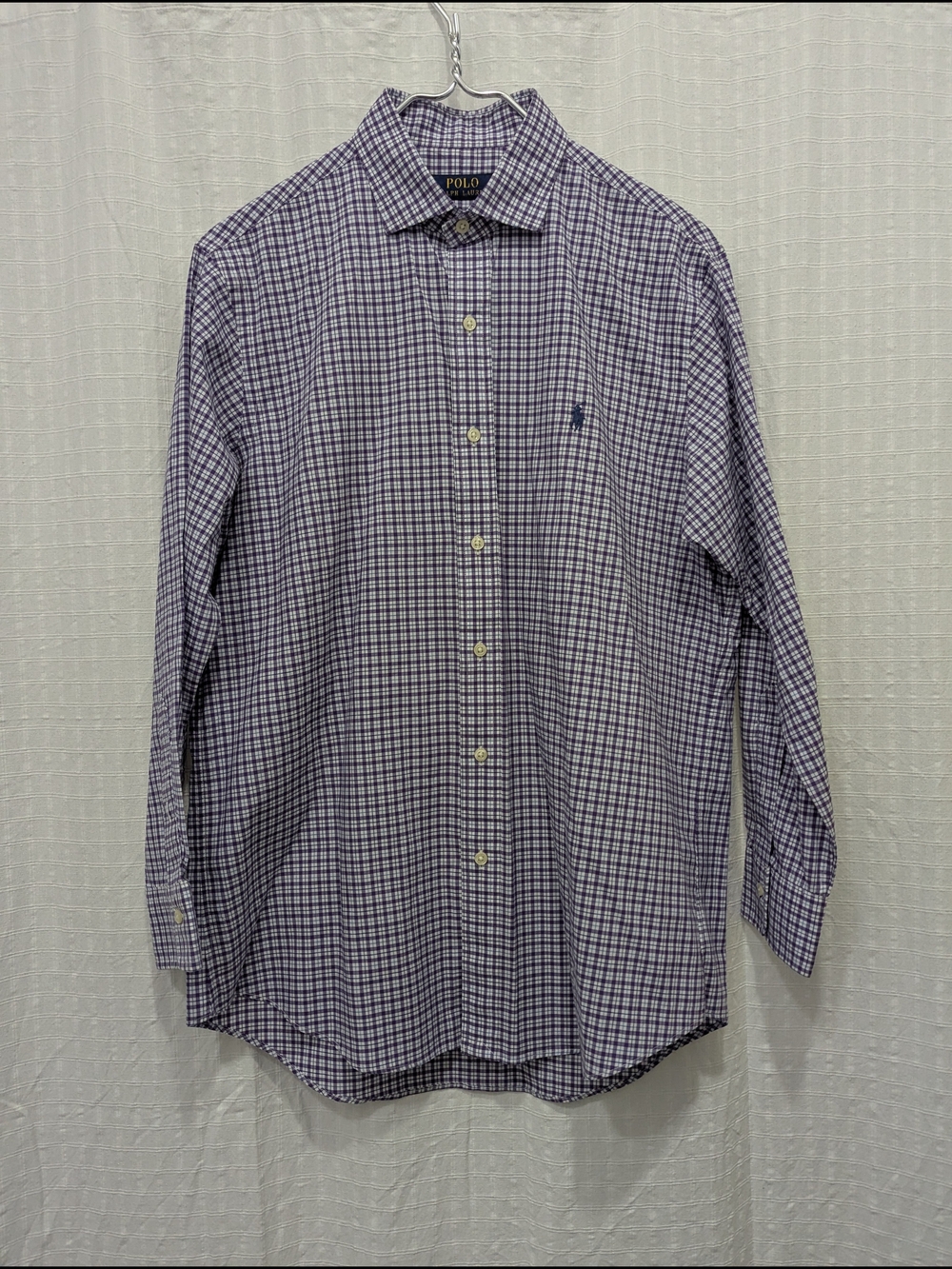 Polo by Ralph Lauren Purple Check Long-Sleeve Button-Down Shirt